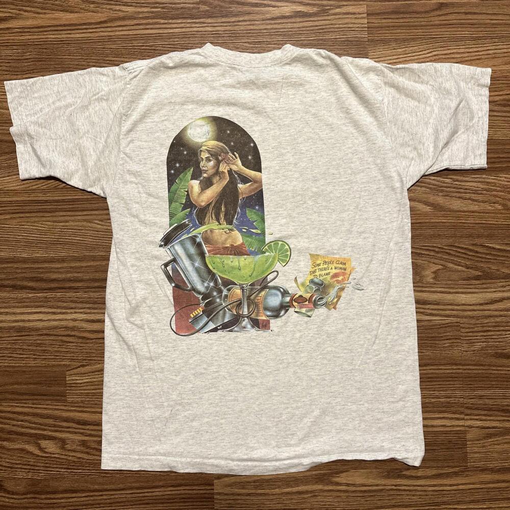 Vintage Margaritaville Jimmy Buffet Soul 90s Mermaid Tequila XL Single Stitch